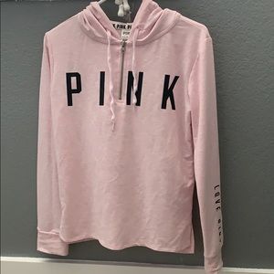 Light pink half-zip